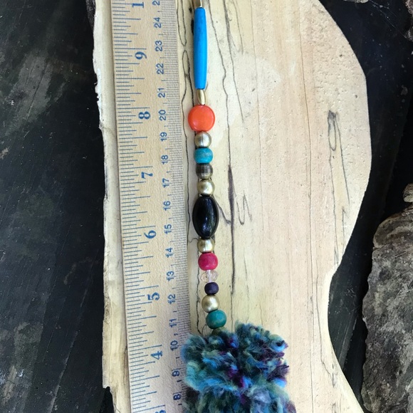 OOAK Gnome Handcrafted Peace Beaded Hippie Boho - Picture 4 of 6